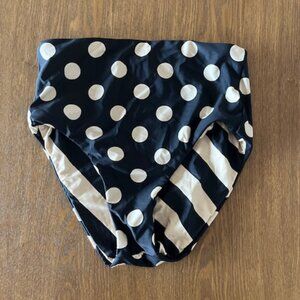 J.Crew Polka Dot High Rise Bikini Bottom
